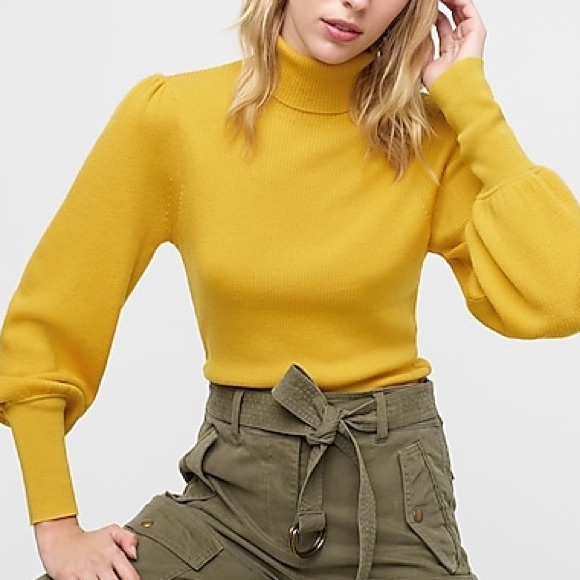 J. Crew Sweaters - J. Crew Balloon-Sleeve Turtleneck Sweater | S